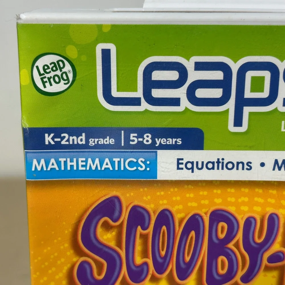 LeapFrog Leapster Scooby-Doo Math Times K-2nd Grade Ages 5-8 Educationalp‎